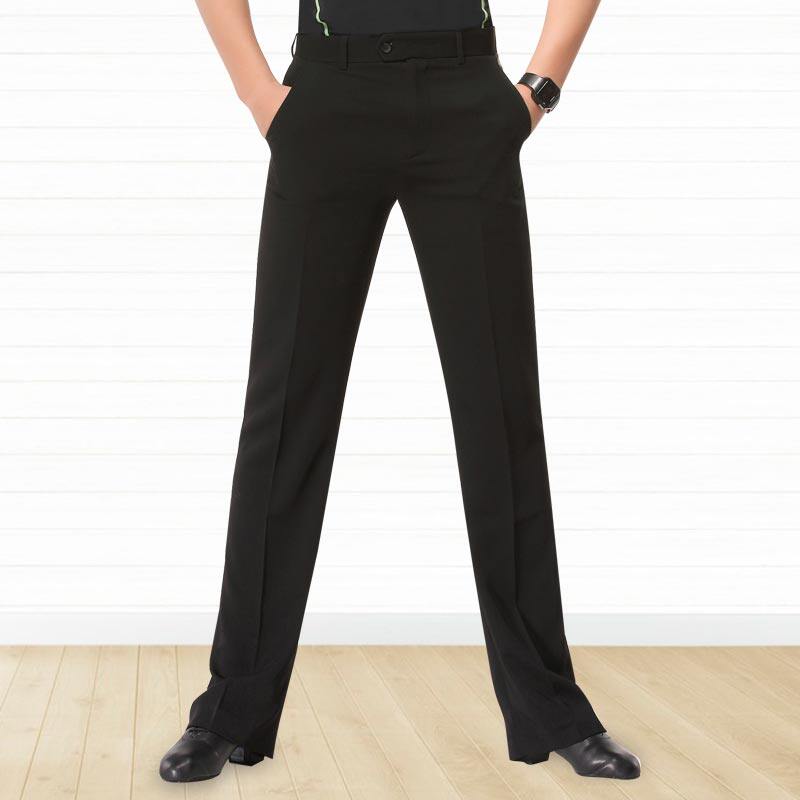 男士摩登舞裤新款成人长裤口袋裤黑色男广场舞下装交谊舞跳舞裤子