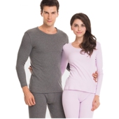 套装 三枪内衣舒肤厚棉圆领男女棉毛衫 中厚保暖秋衣秋裤 内衣套装 裤