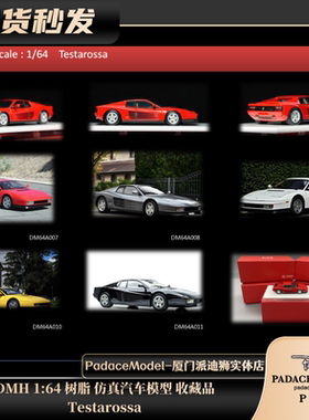 [PDS]DMH 1:64 Testarossa 树脂 汽车模型 收藏品