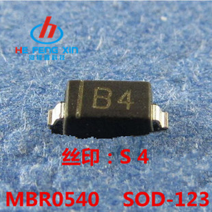 原装进口 ON MBR0540T1G B0540 丝印B4 SOD-123 1206 一盘3000PCS