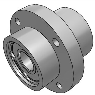 精选带扣环双轴承嵌入型轴承座组件中法兰导向型轴承座BGRZ BGSZ