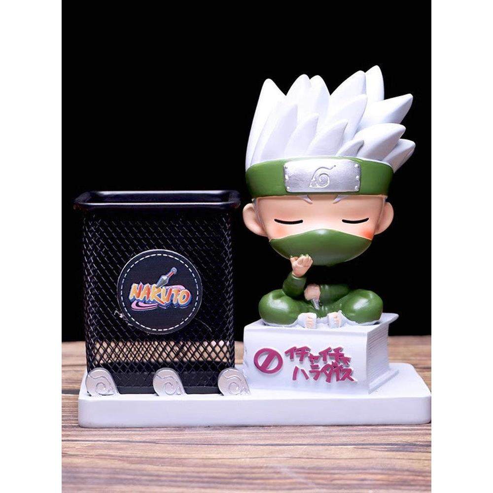 卡通动漫火影忍者卡卡西笔筒桌面收纳摆件学生文具儿童男生日礼物