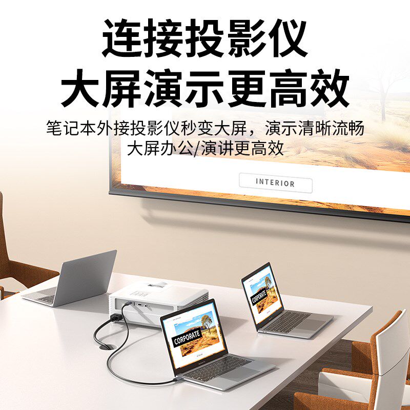 优联dp转hdmi线转接器4k高清连接电脑显示器屏笔记本显卡接口外接