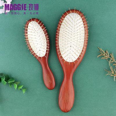 Maggie玫姬木梳气囊按摩头皮气垫梳子卷发家用防静电铜针便携梳男