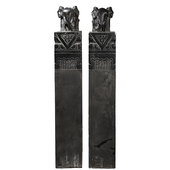 饰品 栓马柱汉白玉吉象庭院装 拴马桩 仿古石雕青石小象祥云中式