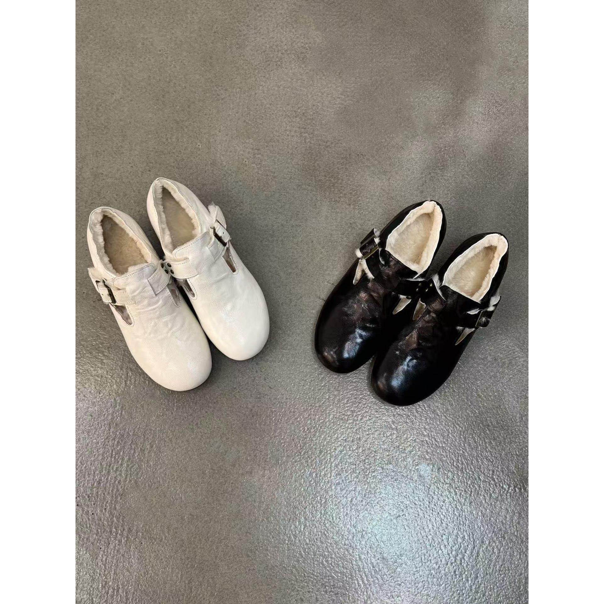 泓阳琳~羊皮毛一体冬季加绒单鞋女小皮鞋保暖毛绒鞋休闲勃肯鞋,女鞋,勃肯鞋/软木鞋,淘宝优惠券,粉丝福利购,淘宝优惠卷