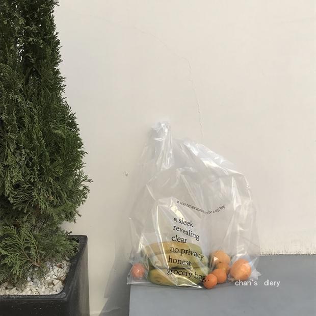 自制韩国ins字母透明塑料袋