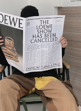 ins大尺寸报纸加厚画报街拍拍照神器博主推荐高颜值拍照装饰道具