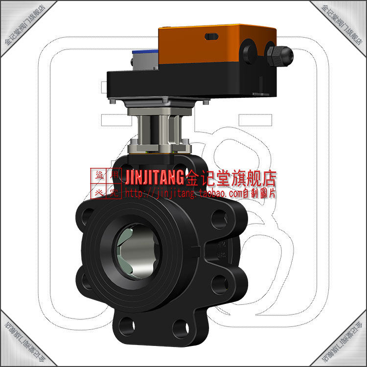 DQF-DN100/125/150电动铸铁二通开关型球阀 220v 二线或三线控制