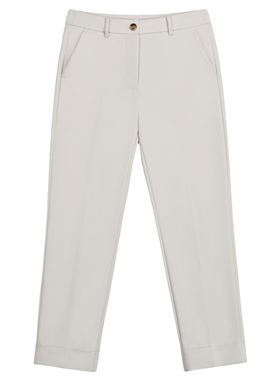 百搭神裤 知性女人九分休闲裤女士经典直筒通勤修身百搭西裤S044