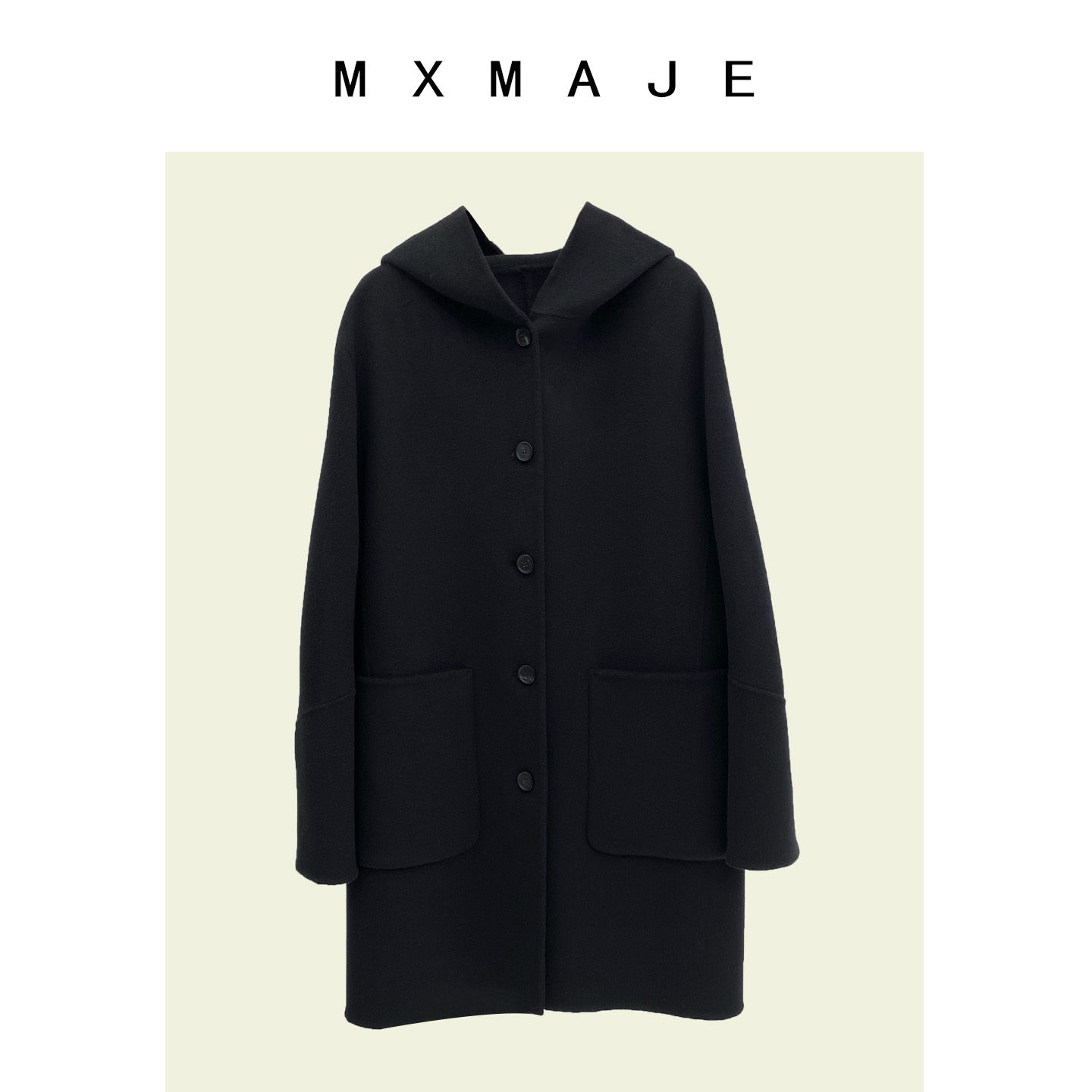 LP连帽双面羊毛大衣女短款小个子25年新款韩版高级感通勤毛呢外套