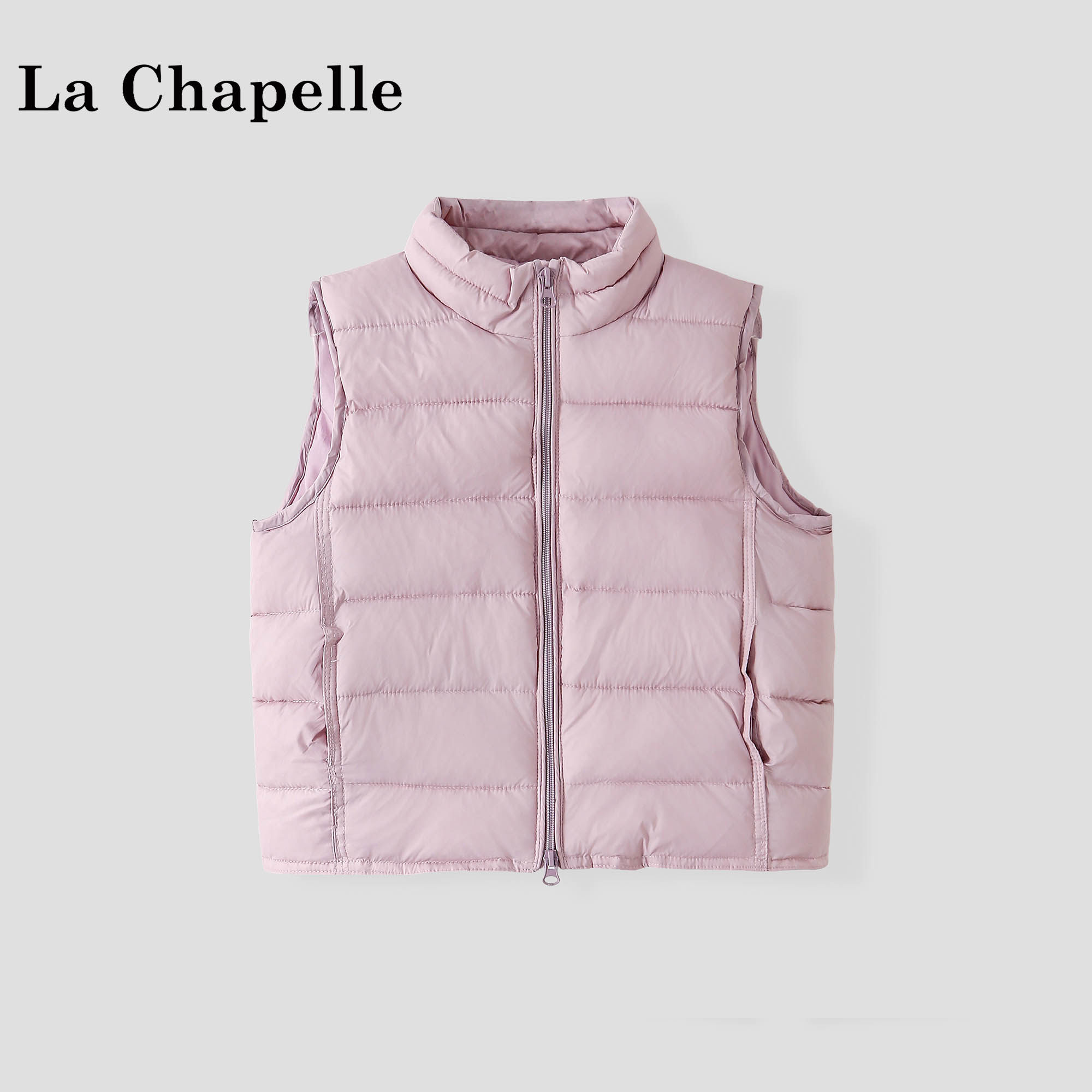 拉夏贝尔童装秋冬装加厚棉服马甲