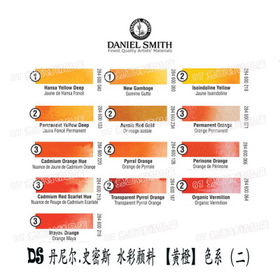 DS大师级水彩分装15ml黄色系二