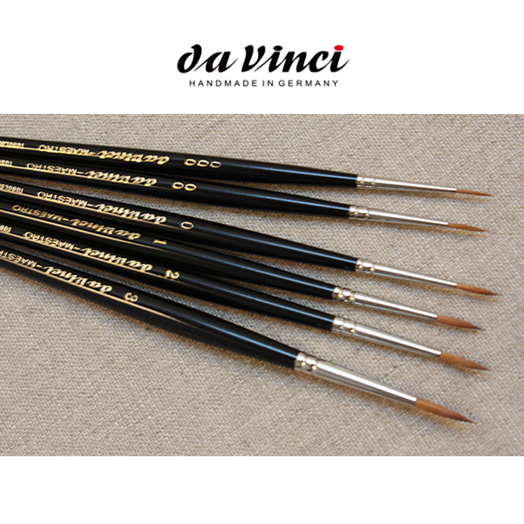 达芬奇v35纯貂毛000号水彩画笔