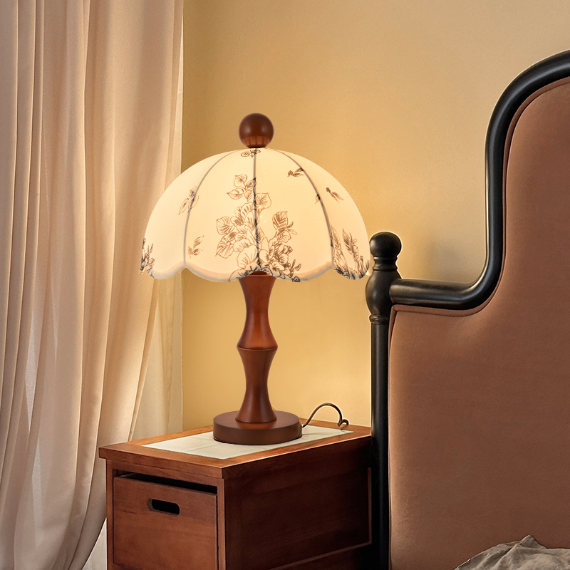 法式氛围实木装饰台灯