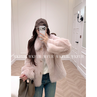 【WK】“伦敦雪季”进口托卡直毛羊皮毛一体皮草外套 K27201