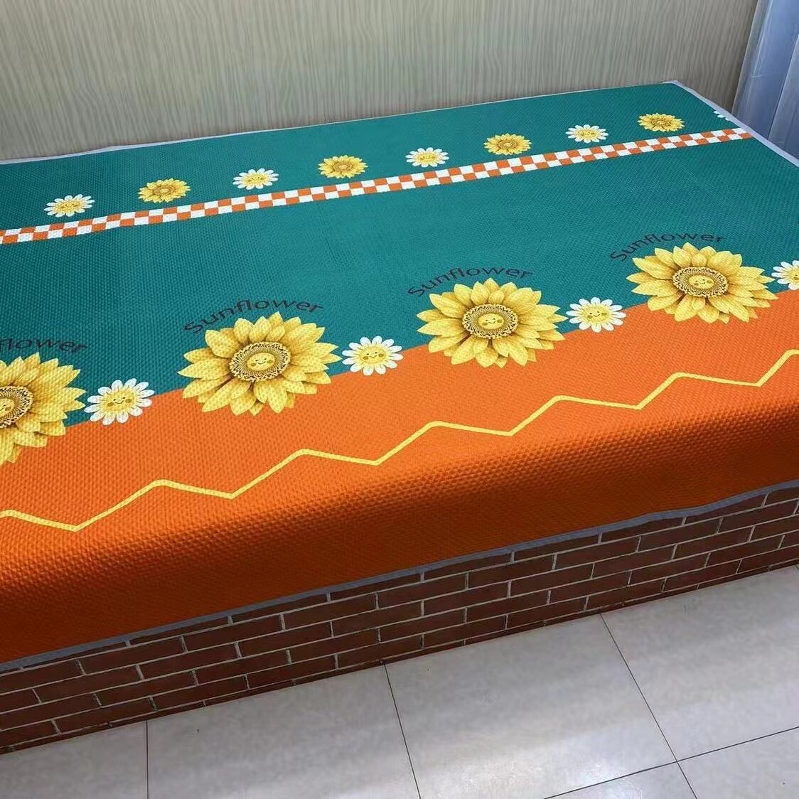 多功能四季炕盖三层夹棉榻榻米床盖双人床单农村炕垫双面两用铺盖