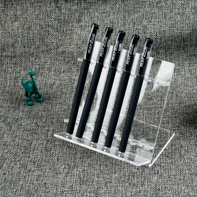 K笔架亚克力透明多功能圆珠笔架 眉笔架 中性笔架 铅笔架钢笔展架