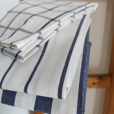 Kitchen towel纯棉布艺餐巾厨房多用茶巾全色织格纹隔热烘焙盖布