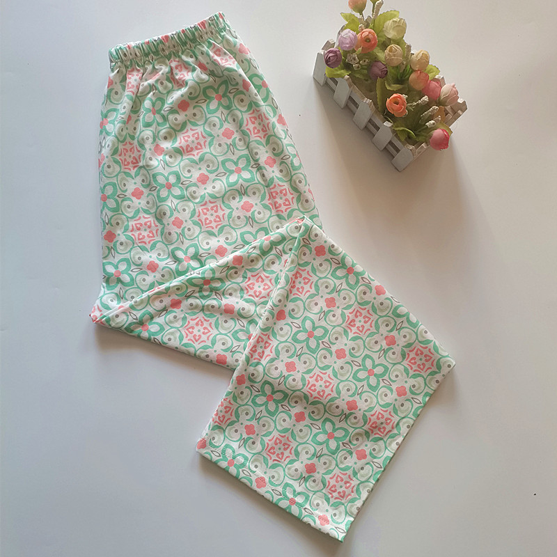 女睡裤春秋季纯棉长裤家居裤卡通宽松休闲居家裤全棉家居服空调裤