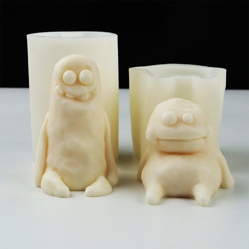 创意泥土怪香薰蜡烛摆件硅胶模具