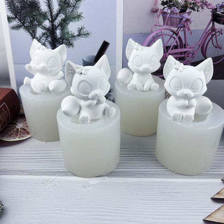 3D立体玲娜贝儿硅胶模具 diy香薰石膏蜡烛装饰摆件巧克力烘焙模具