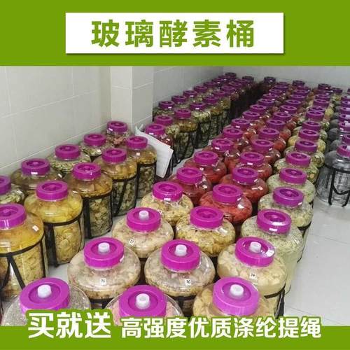 玻璃自动排气酵素桶自酿葡萄酒瓶