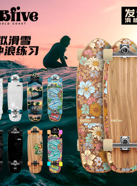 澳洲obfive陆地冲浪板yow代步男女生冲浪板滑雪冲浪刻滑训练