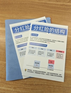 保险展业分红三折页 低利率时代下的展业利器 B5尺寸