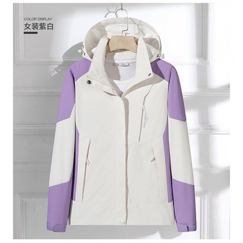 冲锋衣男女秋冬款户外防风防水夹克三合一可拆卸外套情侣登山服