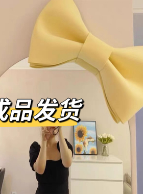 网红镜子装饰蝴蝶结全身镜diy道具落地镜大号挂饰创意上墙饰品