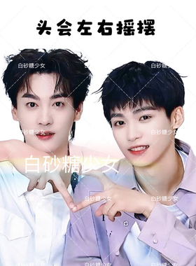 栩你渝生田栩宁梓渝新款阳光小狗摇头立牌桌面 摆件定制粉丝周边