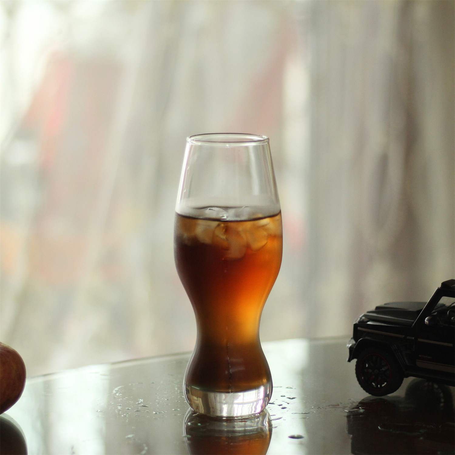 美国黑啤杯厚底精酿啤酒杯餐厅酒吧商调酒杯透明鸡尾酒杯果汁杯