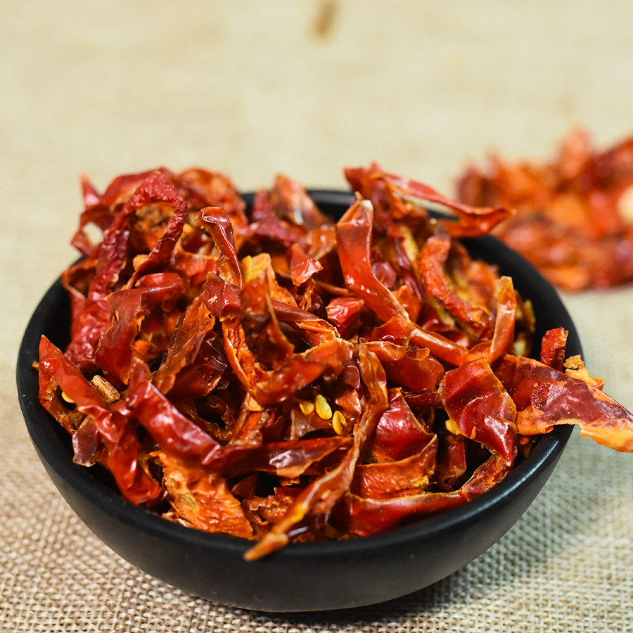 安徽黄山干货农家自晒辣椒壳不辣炒菜炒腊肉红辣椒250克包邮