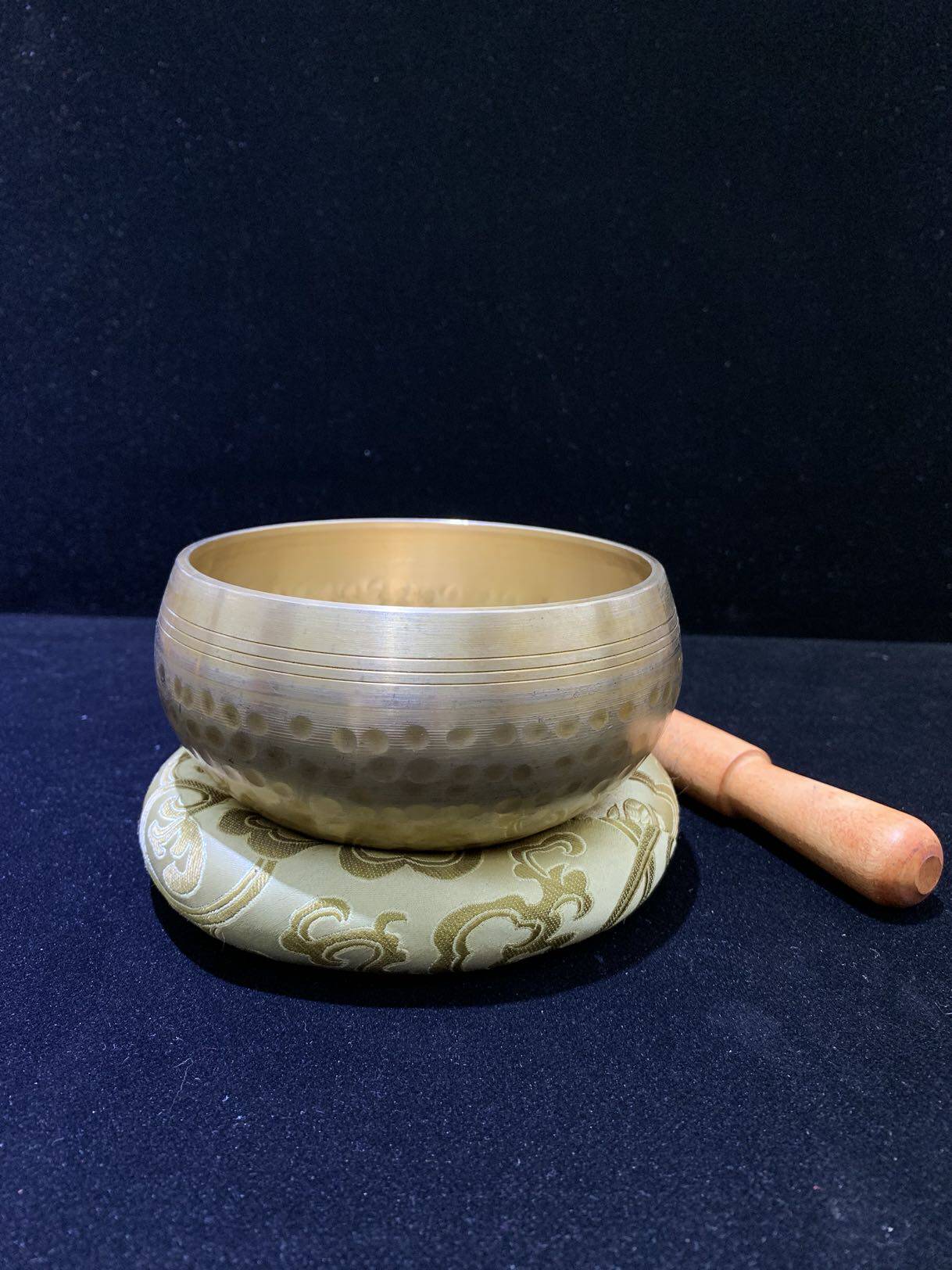 尼泊尔手工佛音碗 诵钵12厘米 颂钵音疗静心钵铜磬钵盂法器佛音钵