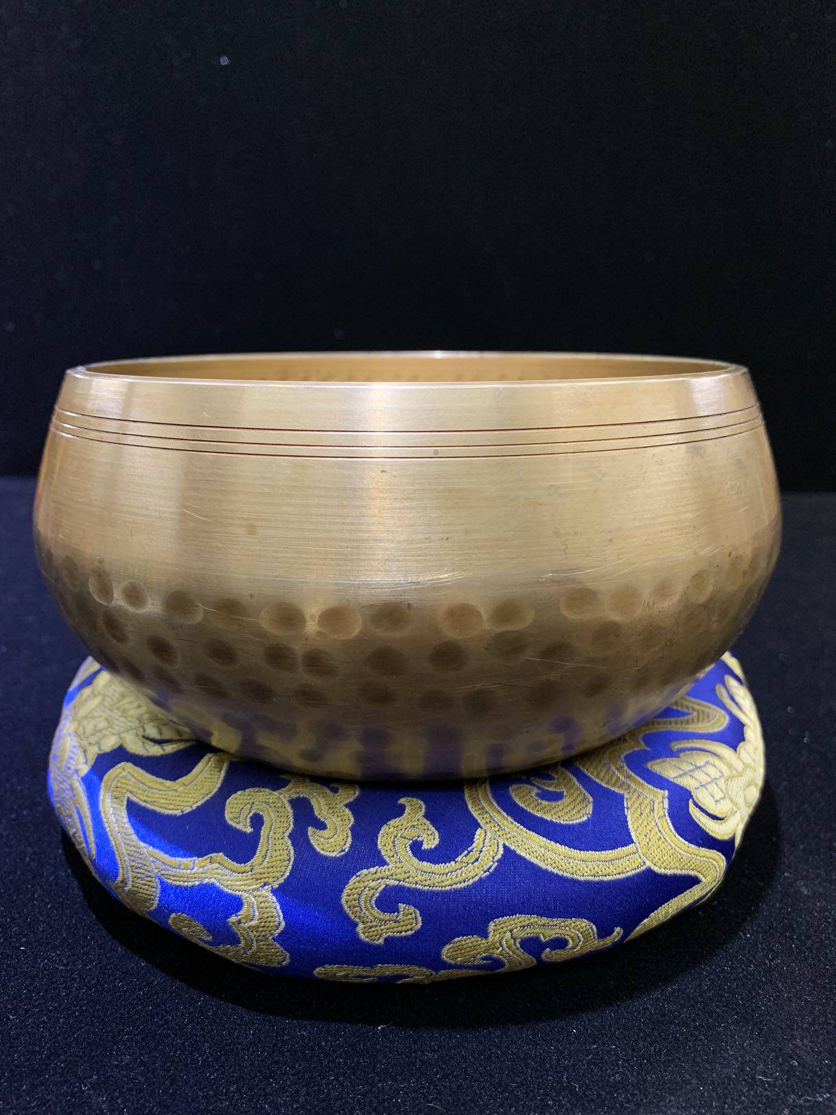 尼泊尔手工佛音碗 诵钵15厘米 颂钵音疗静心钵铜磬钵盂法器佛音钵