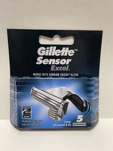 吉列Gillette sensor Excel威锋剃须刀片5个装无刀架威风3系通用