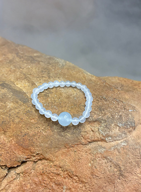 Daydream原创海蓝色手链｜手工手链手串手绳女款手绳转运珠女