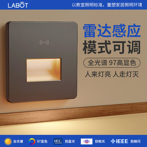 雷达智能人体感应地脚灯86型