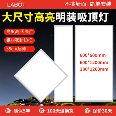 明装平板灯30x120led办公室商铺