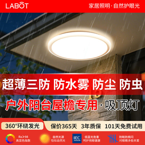 户外吸顶灯庭院屋檐室外阳台灯