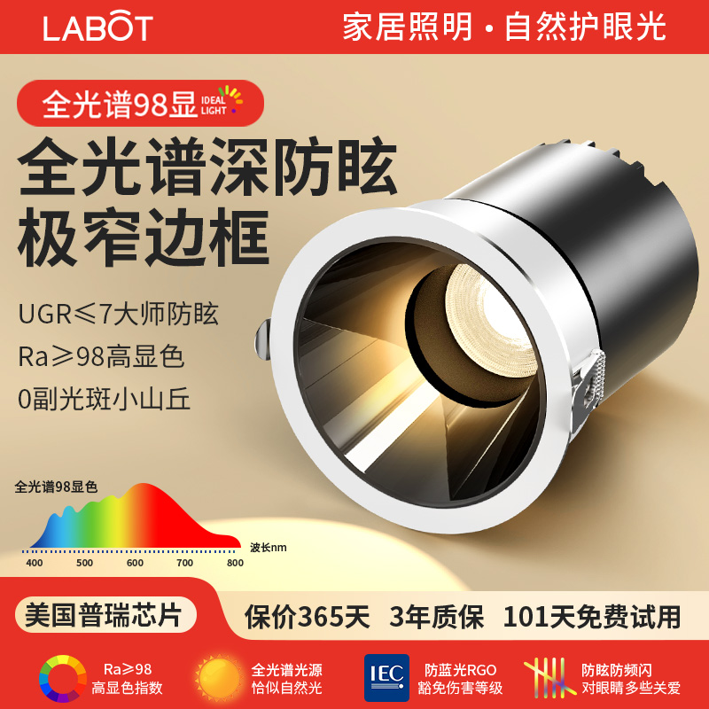 极窄边防眩小山丘射灯嵌入式75mm