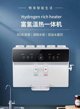 壁挂式富氢水机1400ppb加热电解富氢水机素水机净水器家用直饮机