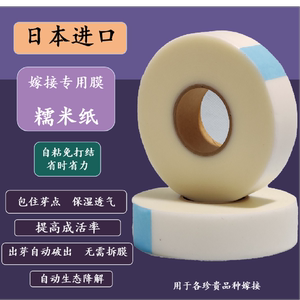 日本进口糯米子嫁接带糯米纸嫁接膜接树专用自粘月季免拆分解绑带