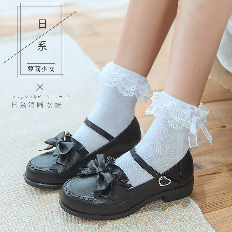 公主袜女蕾丝花边短袜cos舞蹈