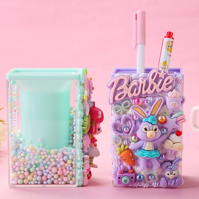 手工制作DIY奶油胶材料笔筒