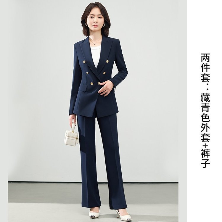 双112025秋季新款职业女裤套装