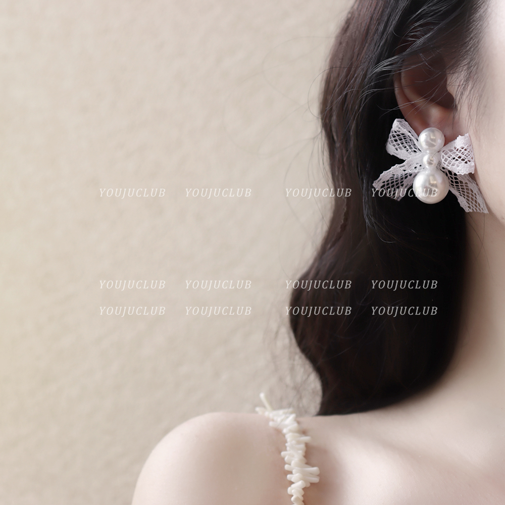 法式高级感气质高级感圆脸耳环