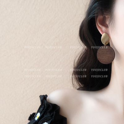 法式几何大气文艺简约百搭耳饰