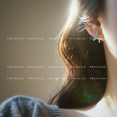 YOUJUclub 蓝梦入海星 蓝色清新可爱耳饰高级感耳钉蚊香盘耳夹女